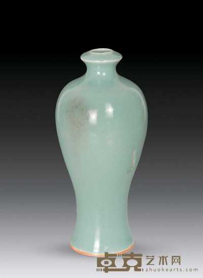 清 豆青梅瓶 30×13cm